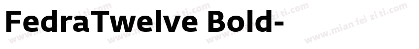 FedraTwelve Bold字体转换